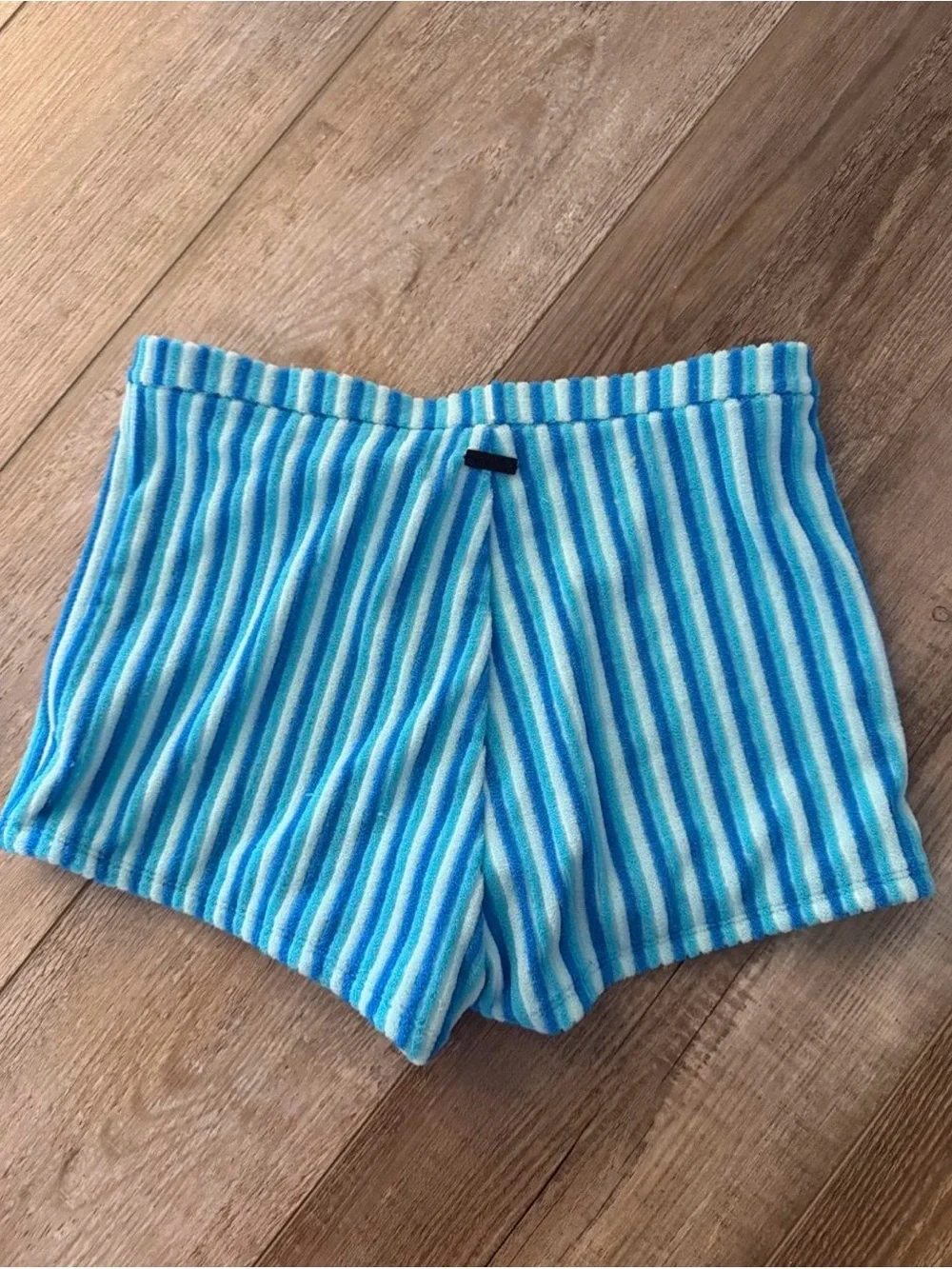 triangl swimwear Blue Striped Bikini Top and Shorts